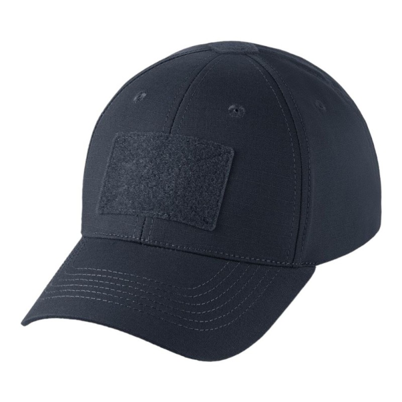 Бейсболка тактична M-TAC Elite Flex Rip-Stop з липучкою Dark Navy Blue Темно синій