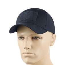Бейсболка тактична M-TAC Elite Flex Rip-Stop з липучкою Dark Navy Blue Темно синій S/M(р)
