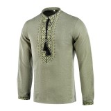 Вишиванка M-Tac 100% льон Олива L(р)