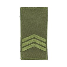 Погон ДКВС сержант на липучці (10х5см) Олива