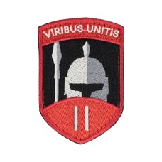 Шеврон Viribus unitis на липучці Червоний