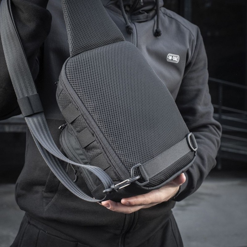 Сумка M-Tac Cross Bag Slim Elite Hex Чорний