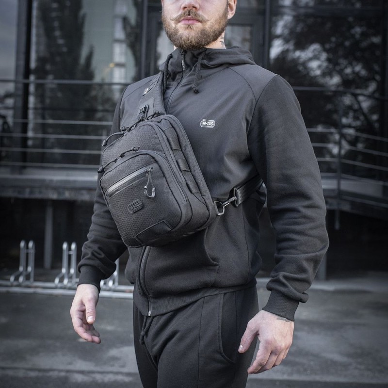 Сумка M-Tac Cross Bag Slim Elite Hex Чорний