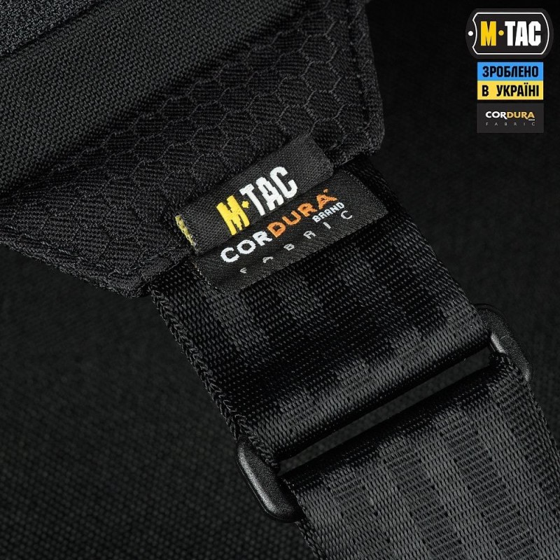 Сумка M-Tac Sling Pistol Bag Elite Hex з липучкою Чорний