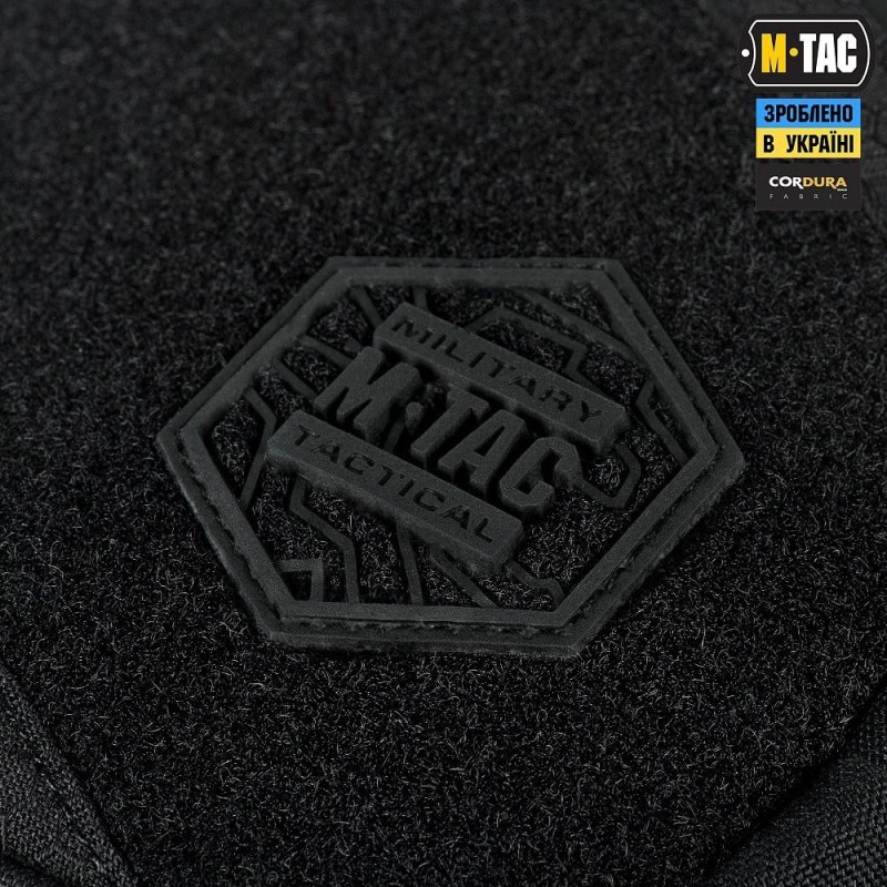 Сумка M-Tac Sling Pistol Bag Elite Hex з липучкою Чорний