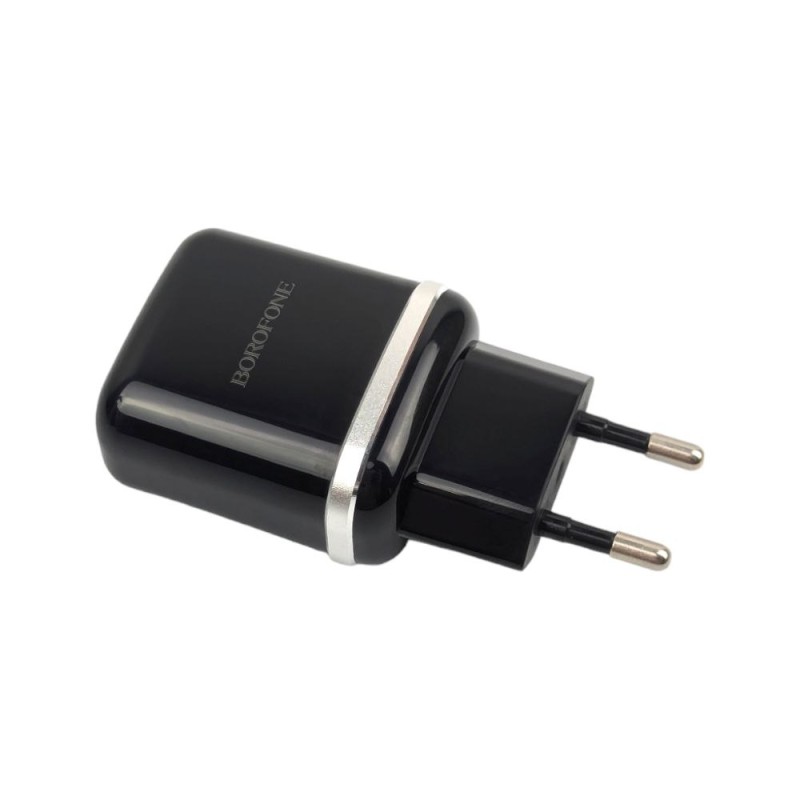 Зарядний пристрій Borofone 2 USB Black 2.4A