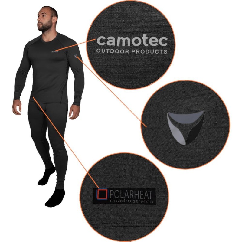 Термобілизна Polarheat Quadro stretch 3.0 Чорний