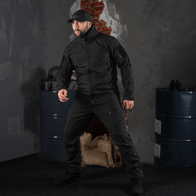Куртка Soft shell Phantom System Чорний