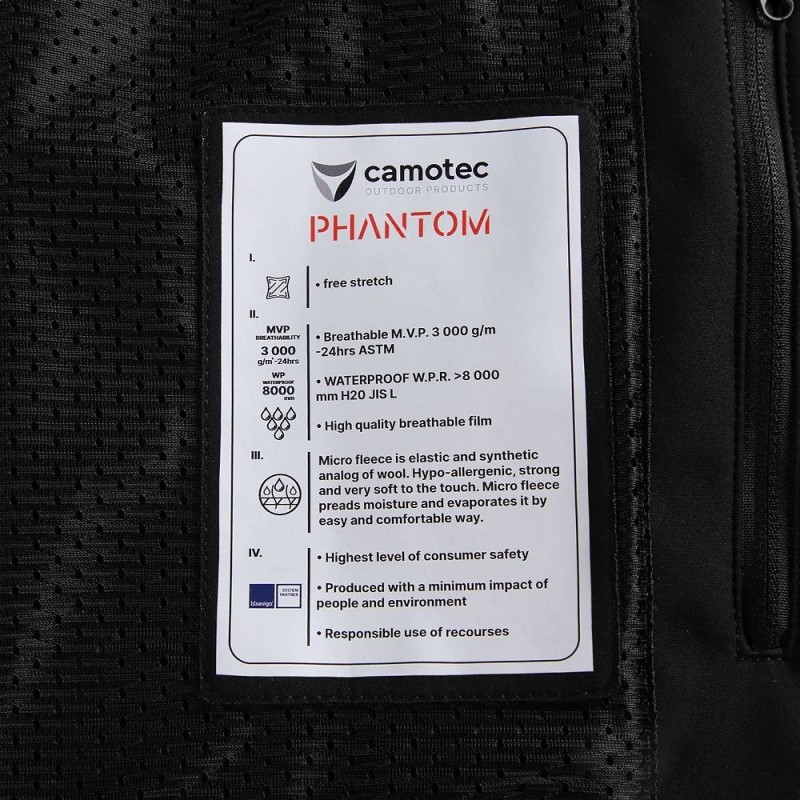 Куртка Soft shell Phantom System Чорний