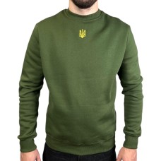 Світшот Basic Ray (золотий тризуб) Хаки XL(р)