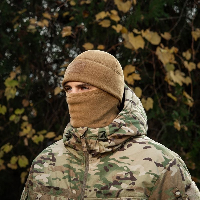 Шапка M-Tac Watch Cap Elite (320г/м2) з липучкою Койот