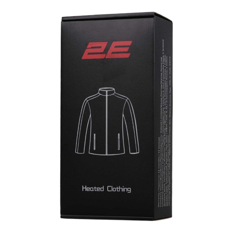 Жилет з підігрівом 2E Heat Power Plus з капюшоном (з елементом живлення) Чорний