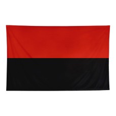 Прапор УПА (з нейлону) 60х90см Чорно-червоний
