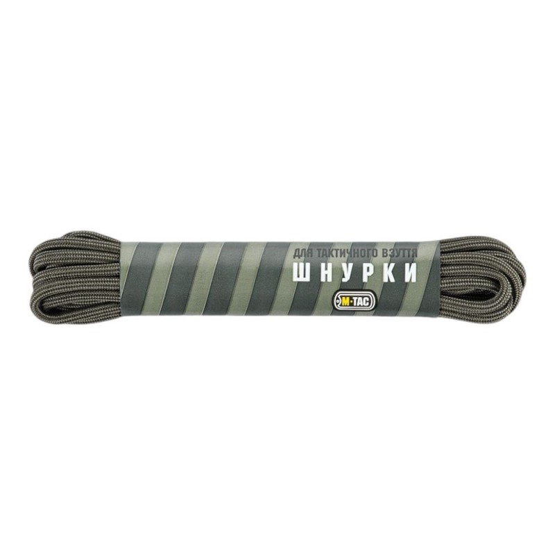 Шнурки M-Tac паракорд OD Green Stripes тип.3 165см Олива