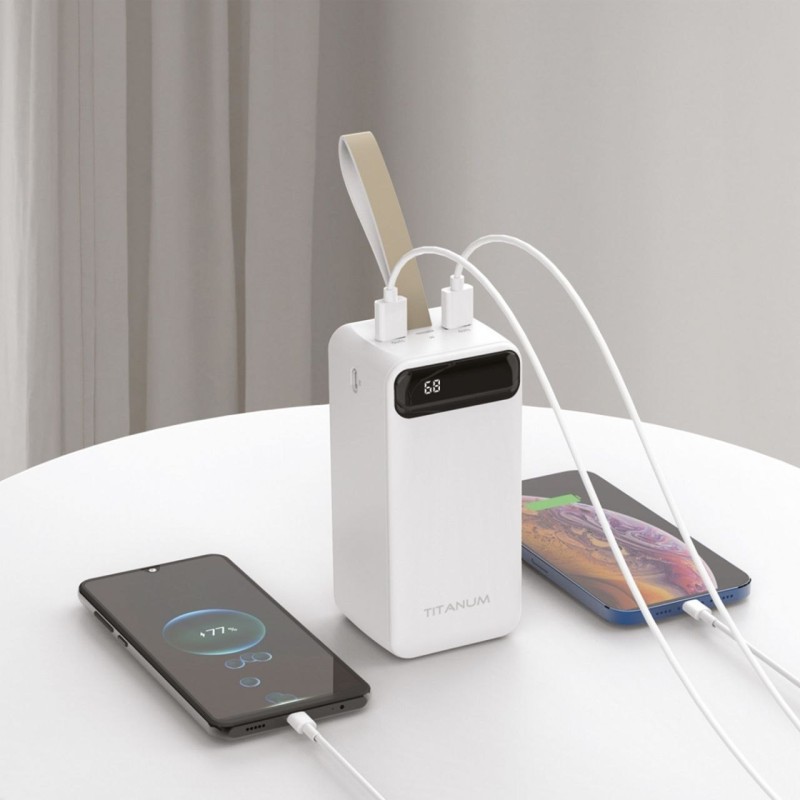 Повербанк Power Bank TPB-741S 50000mAh 22,5W QC+PD Білий