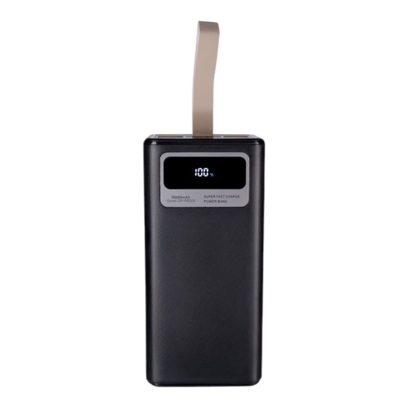 Повербанк Gelius Gross GP-PB309 50000mAh (QC+PD 22.5W/Led) Чорний