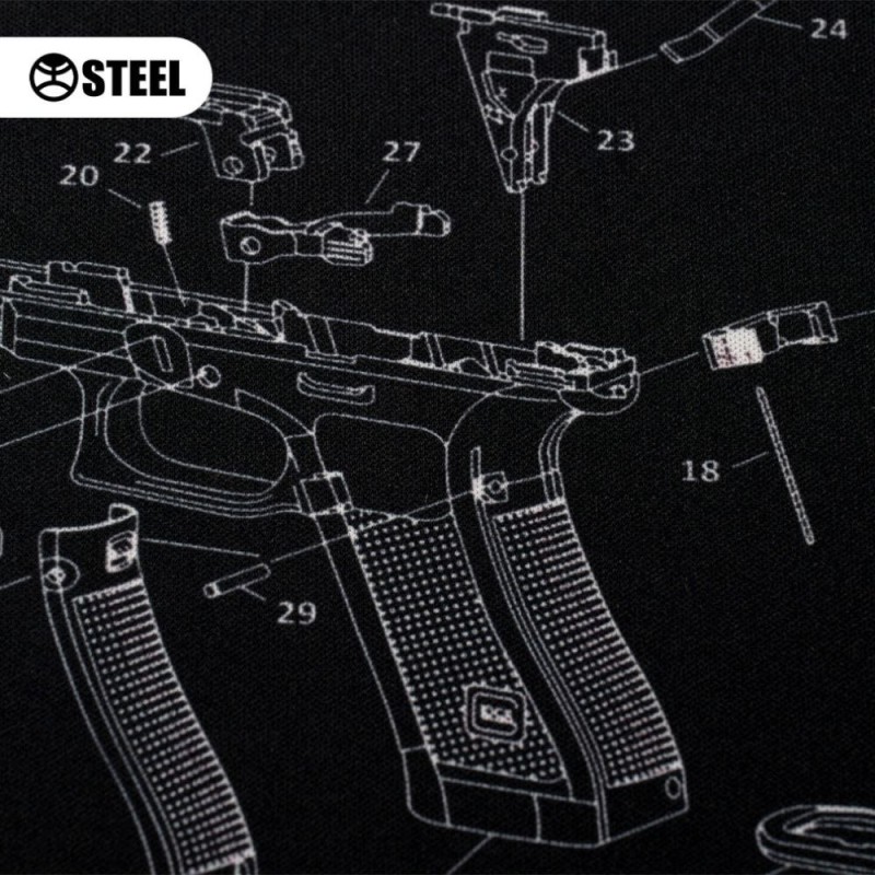 Килимок для чищення Steel Glock Gen5 29х43см