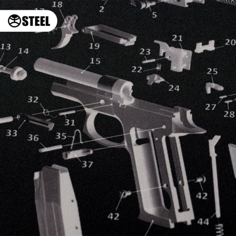 Коврик для чистки Steel Форт-12 (черно-белый) 29х43см