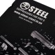 Коврик для чистки Steel Форт-12 (черно-белый) 29х43см