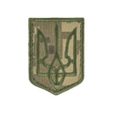 Нашивка Герб України (4х5,5см) липучка Піксель