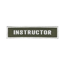 Нашивка нагрудна "Instructor" 13х3см на липучці Олива