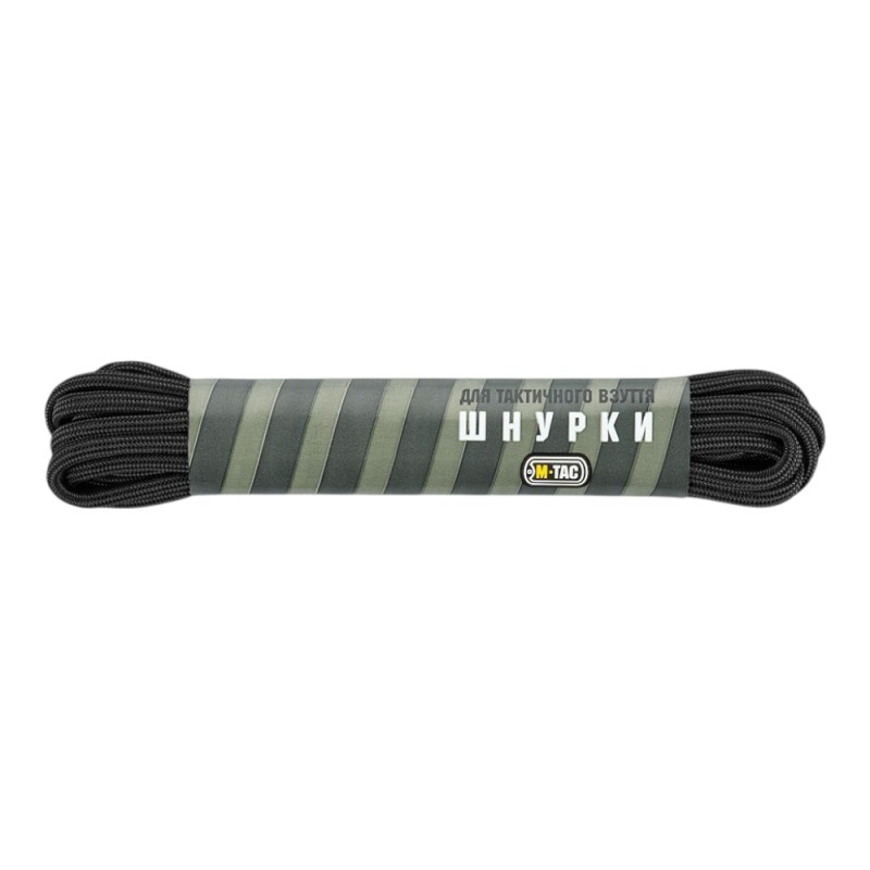 Шнурки M-Tac 165см тип 3 Чорний