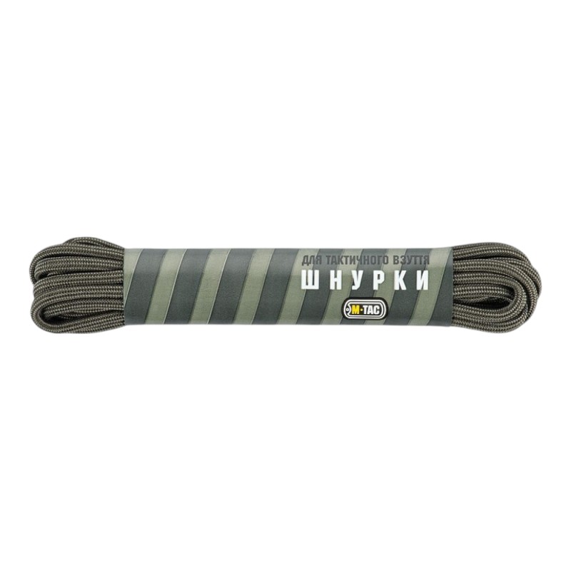 Шнурки M-Tac 135см Stripes OD Green тип 3 Олива