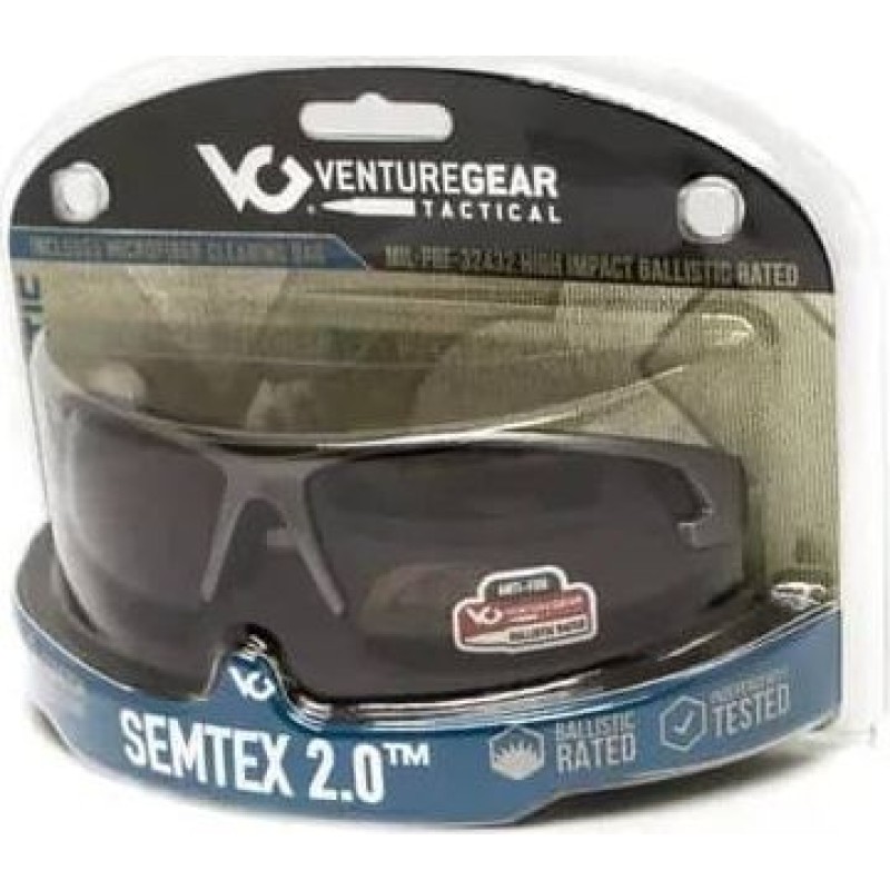 Очки защитные Venture Gear Tactical Semtex 2.0 Tan (bronze) Anti-Fog, коричневые оправы песок Тан