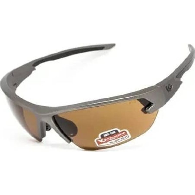 Очки защитные Venture Gear Tactical Semtex 2.0 Tan (bronze) Anti-Fog, коричневые оправы песок Тан