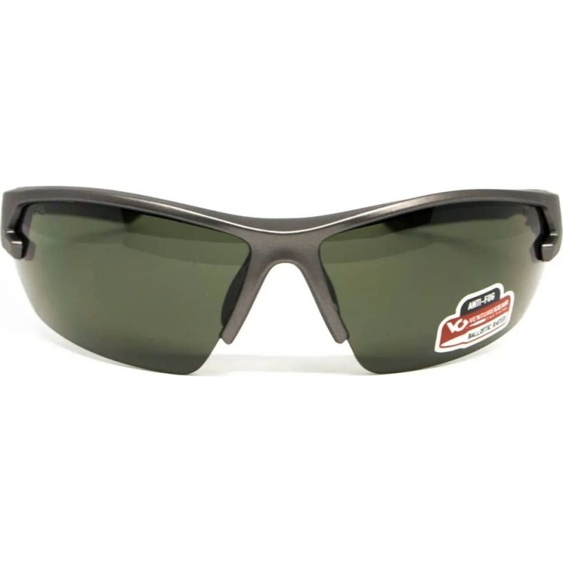 Окуляри захисні Venture Gear Tactical Semtex 2.0 Gun Metal (forest gray) Anti-Fog, оправа металік Сірий