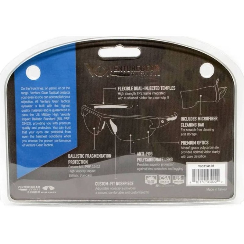 Окуляри захисні Venture Gear Tactical Semtex 2.0 Gun Metal (forest gray) Anti-Fog, оправа металік Сірий