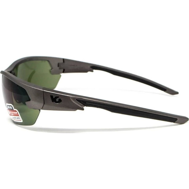 Окуляри захисні Venture Gear Tactical Semtex 2.0 Gun Metal (forest gray) Anti-Fog, оправа металік Сірий