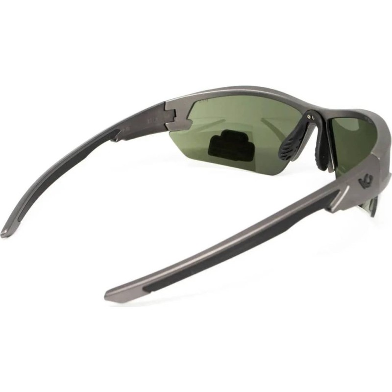 Окуляри захисні Venture Gear Tactical Semtex 2.0 Gun Metal (forest gray) Anti-Fog, оправа металік Сірий