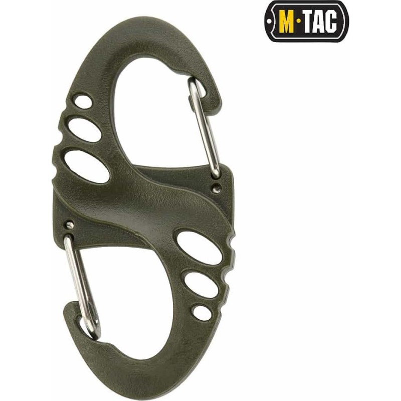 Карабін пластиковий M-TAC S-Hook (50 мм) Олива