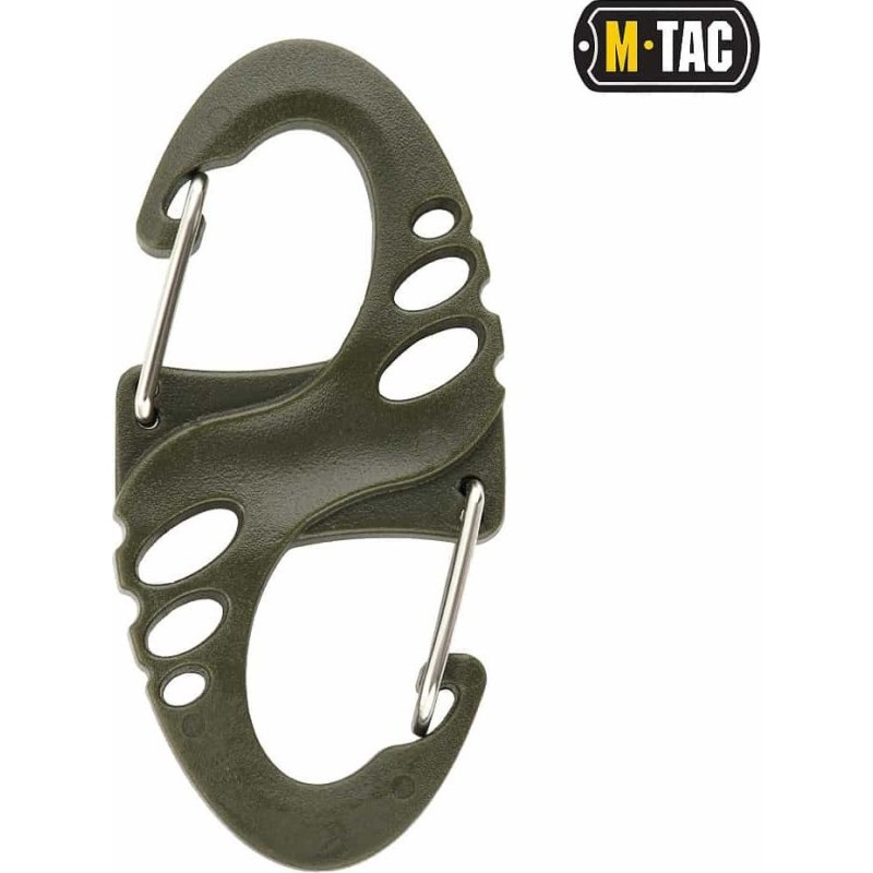 Карабін пластиковий M-TAC S-Hook (50 мм) Олива