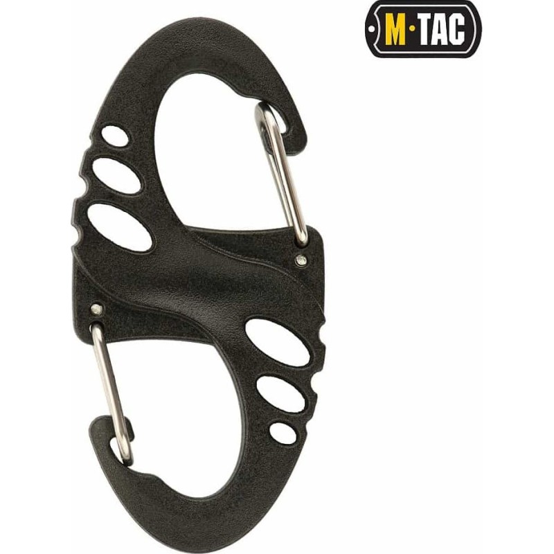 Карабін пластиковий M-TAC S-Hook (50 мм) Чорний