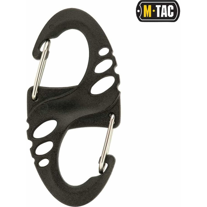 Карабін пластиковий M-TAC S-Hook (50 мм) Чорний