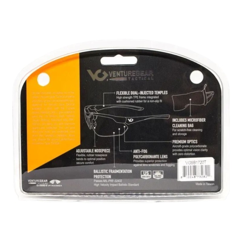Очки защитные Venture Gear Tactical Drone 2.0 Green (Clear) Anti-Fog Прозрачный