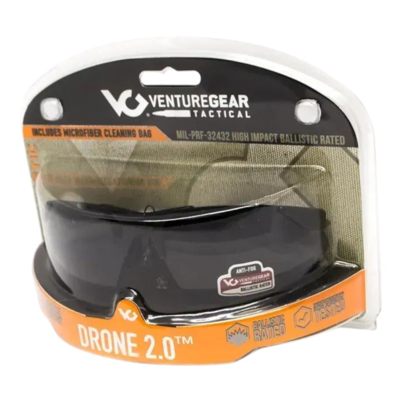 Очки защитные Venture Gear Tactical Drone 2.0 Green (Clear) Anti-Fog Прозрачный