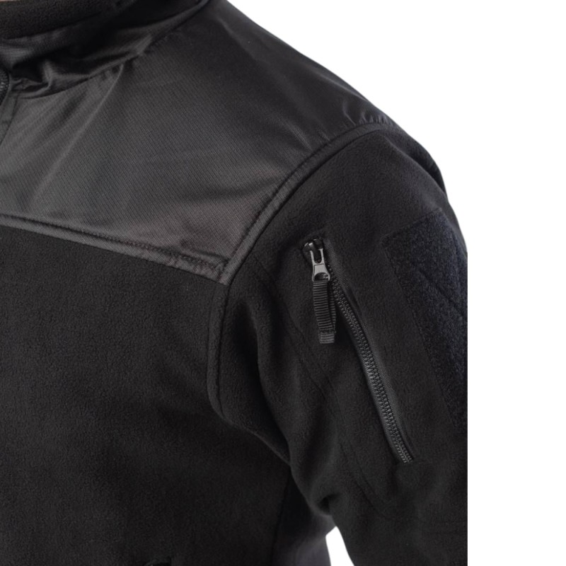 Кофта Military Fleece з сітчастою підкладкою Чорний