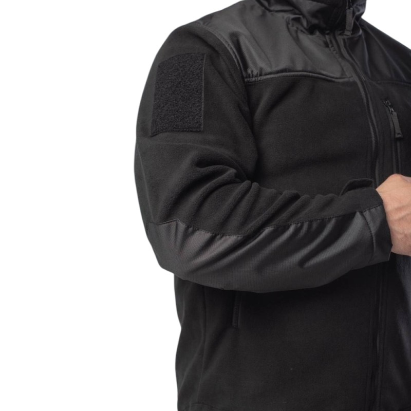 Кофта Military Fleece з сітчастою підкладкою Чорний