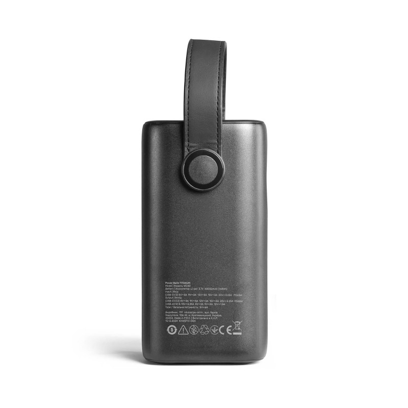 Батарея Power Bank 40000mAh TITANUM WC40 PD65W Black