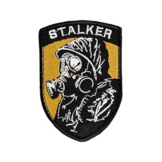 Шеврон сувенір (STALKER, персонаж, липучка, 9*6 см) Чорний