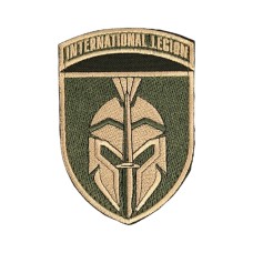 Шеврон (International legion, липучка) Олива