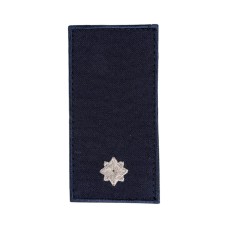 Погон (ДСНС, молодший  лейтенант, липучка, 10*5 см) Темно синій