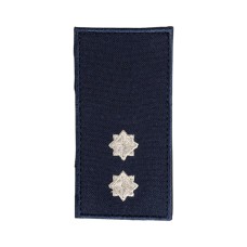 Погон (ДСНС, лейтенант, липучка, 10*5 см) Темно синій