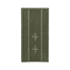 Погон ДКВС підполковник на липучці (10х5см) Олива