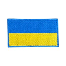Нашивка (прапорець України, липучка, 9*5 см) Жовто-блакитний
