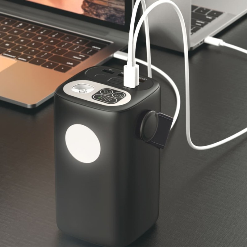 Батарея Power Bank 60000mAh TITANUM WC60 PD100W Black
