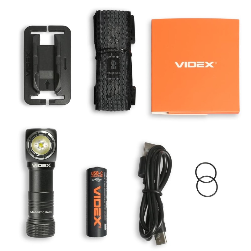 Ліхтар на голову VIDEX VLF-H056H (200Lm) Біле та Червоне світло